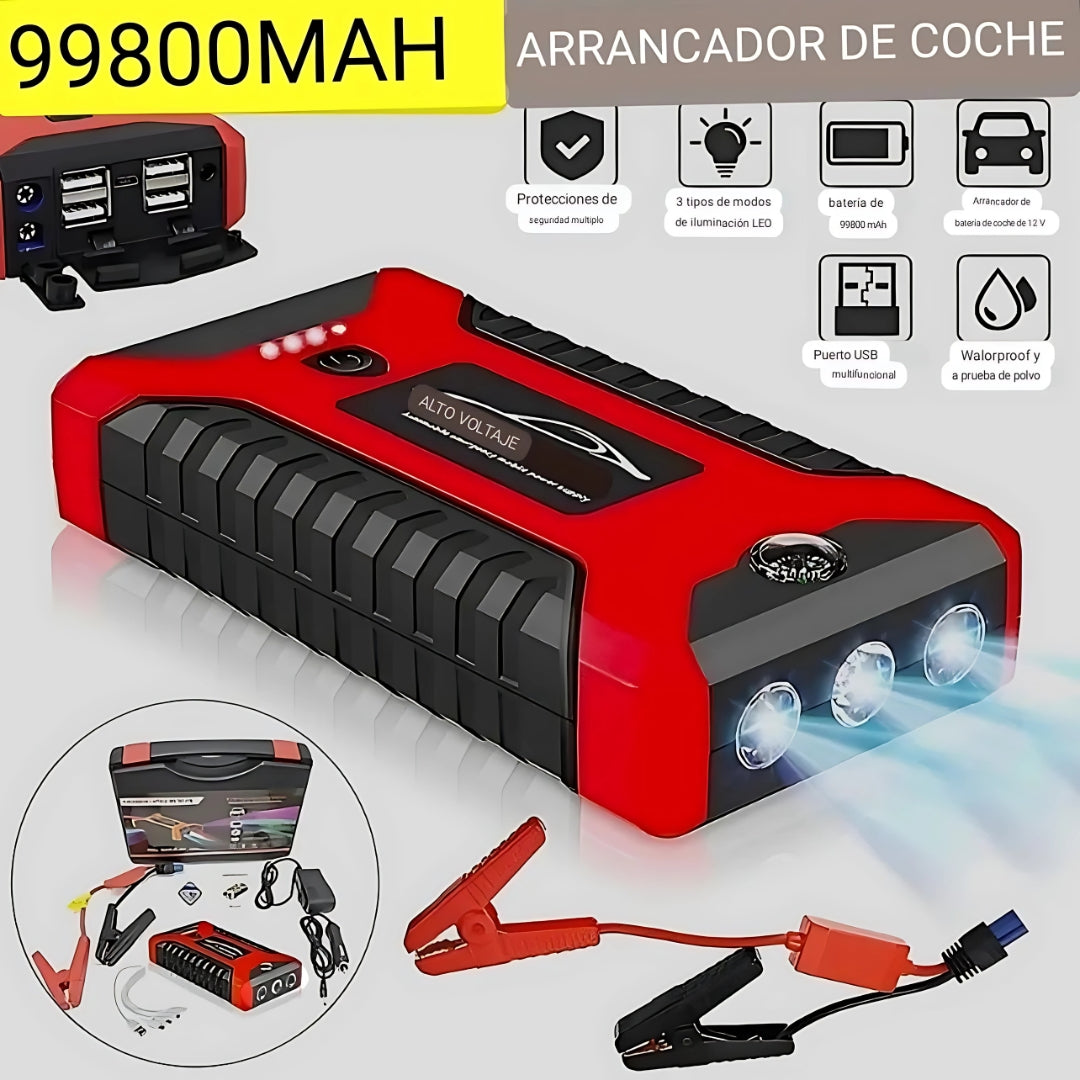 Arrancador de batería y cargador de dispositivos
