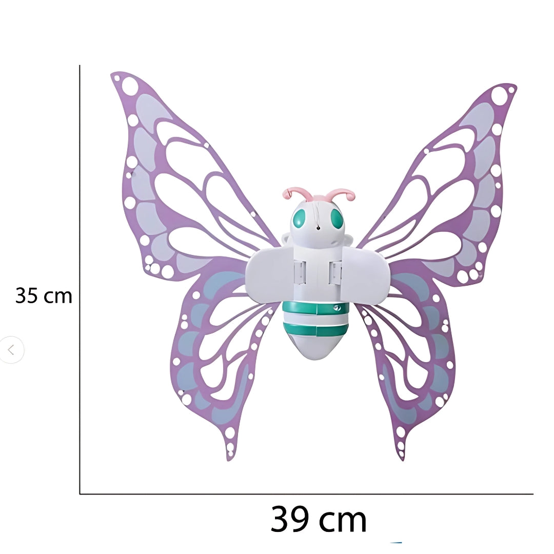 Alas de mariposa eléctrica con luces
