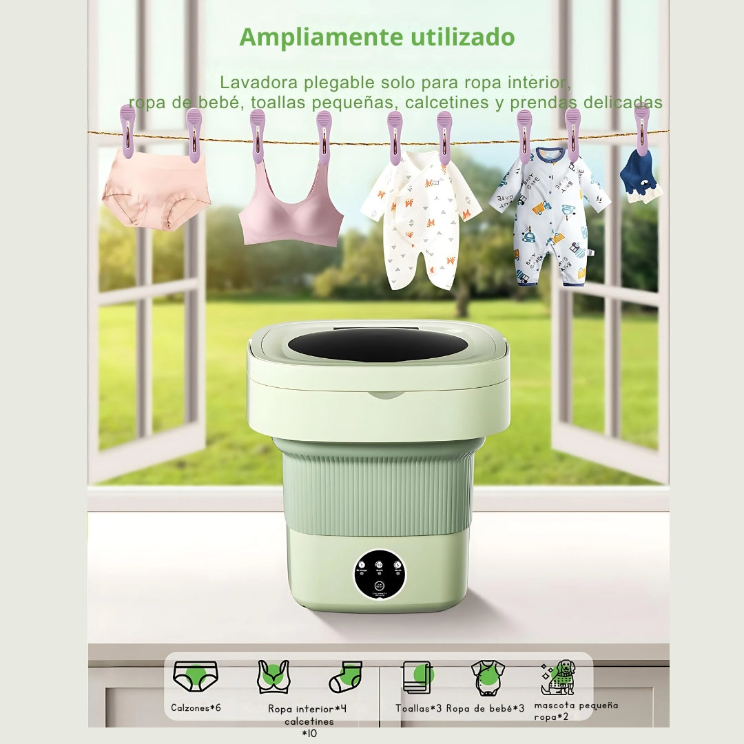 Mini Lavadora-Secadora Plegable 8Litros™