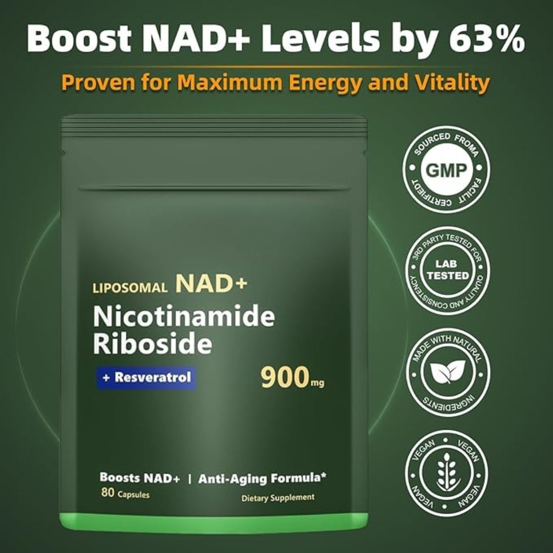 NAD +Resveratrol 900mg- Fómula anti edad™