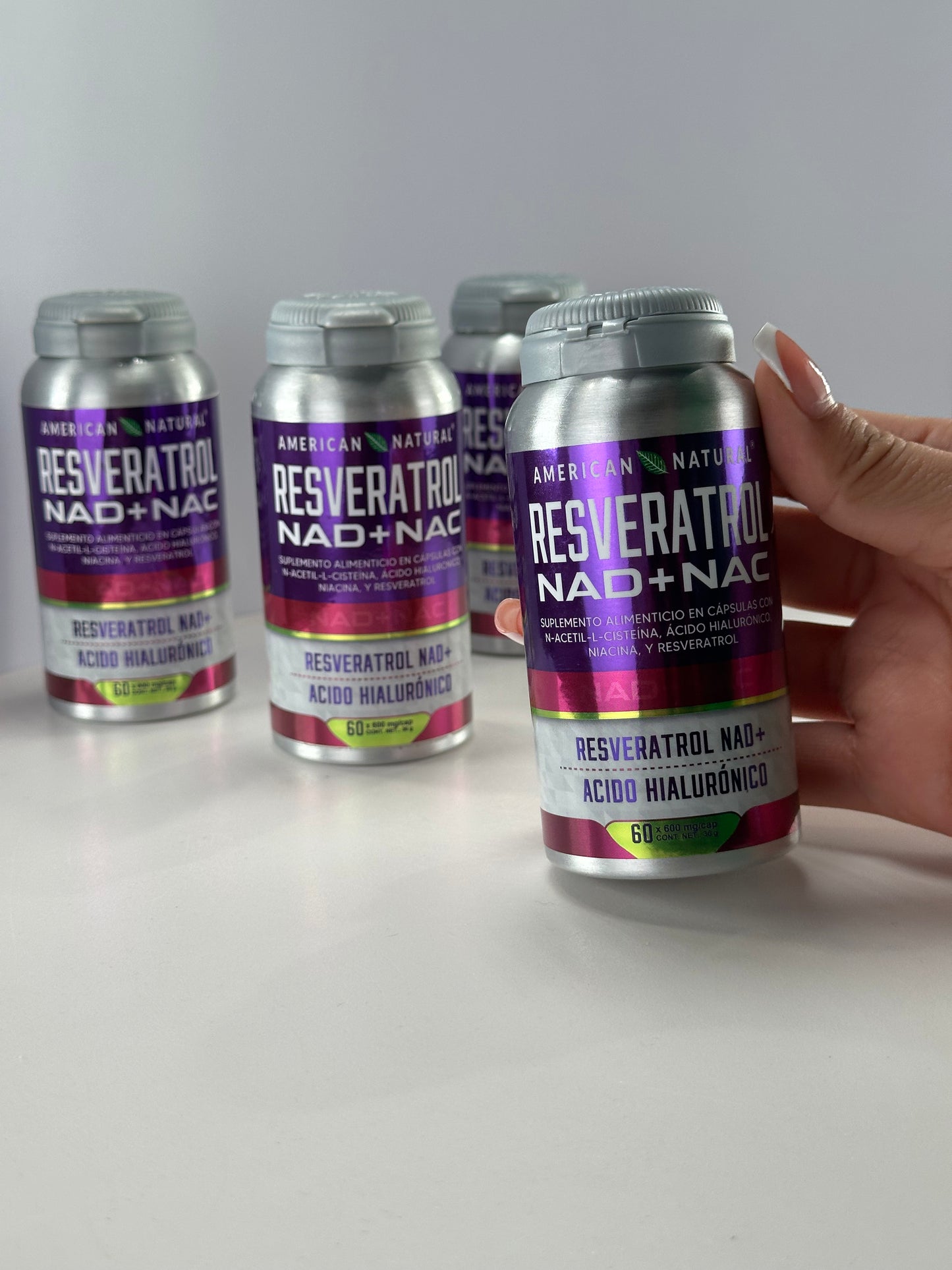 Resveratrol NAD+NAC™: Vitalidad y Bienestar en cápsulas
