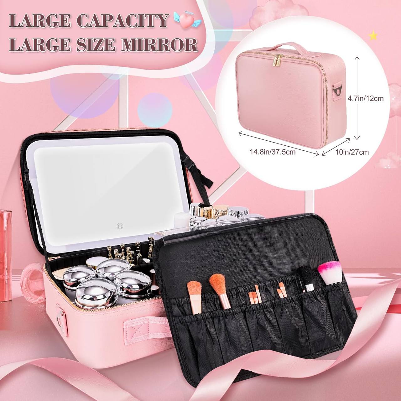 Cosmetiquera con Espejo LED™