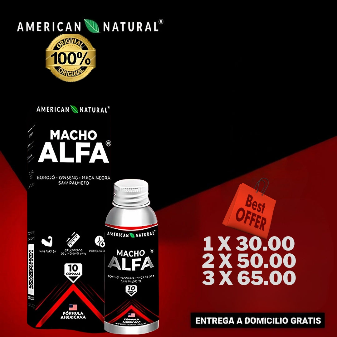 Macho Alfa 10 capsulas- Suplemento Alimenticio Natural Masculino™