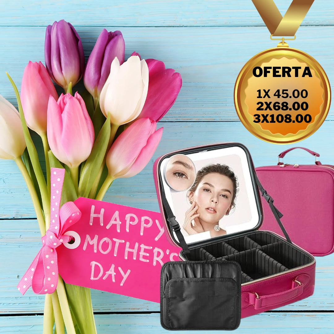 Cosmetiquera con Espejo LED™