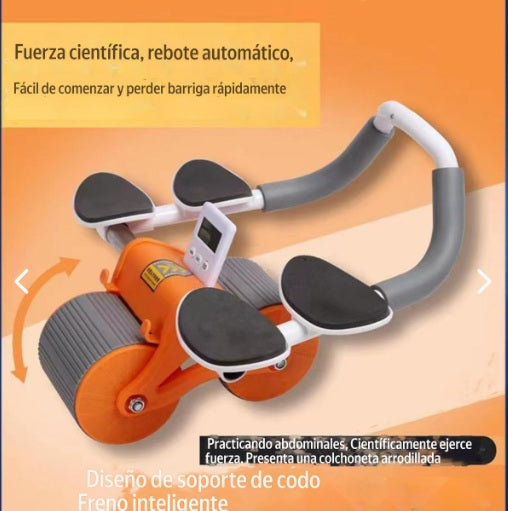 Rodillo de Entrenamiento Abdominal de 4 Apoya Brazos con Rebote Automático™