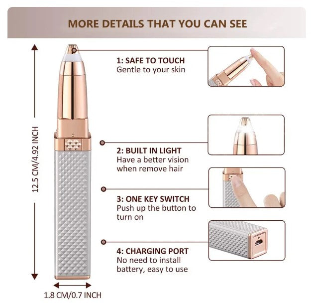 Depilador Facial Eléctrico 2 en 1 ™