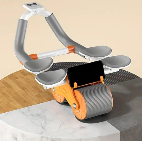 Rodillo de Entrenamiento Abdominal de 4 Apoya Brazos con Rebote Automático™