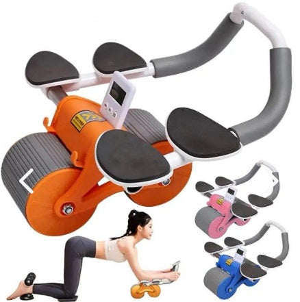 Rodillo de Entrenamiento Abdominal de 4 Apoya Brazos con Rebote Automático™
