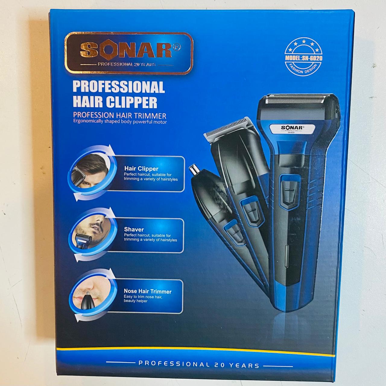 Afeitadora Sonar 3 En 1 Recargable™