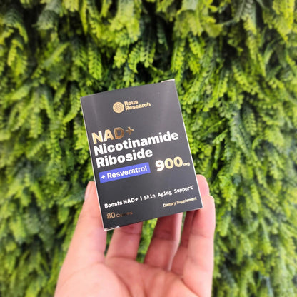 NAD+Nicotinamide Riboside+Resveratrol™ 900 mg, 80 cápsulas: "Energía renovada, vida activa."