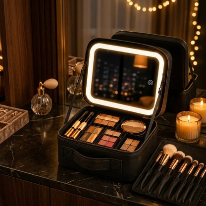 Glamora™. Cosmetiquera Led