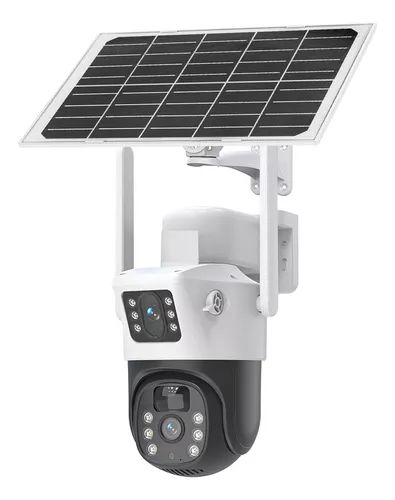 CAMARA DOBLE LENTE CON PANEL SOLAR