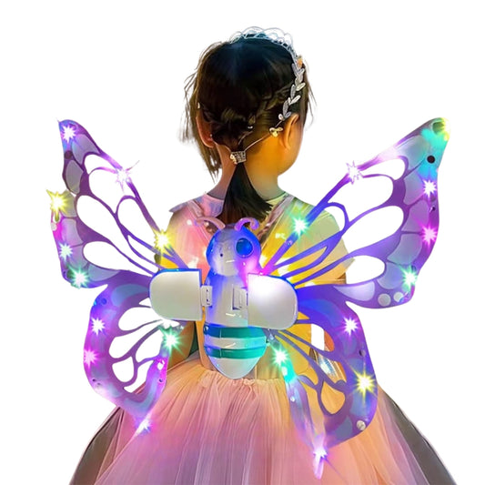 Alas de mariposa eléctrica con luces