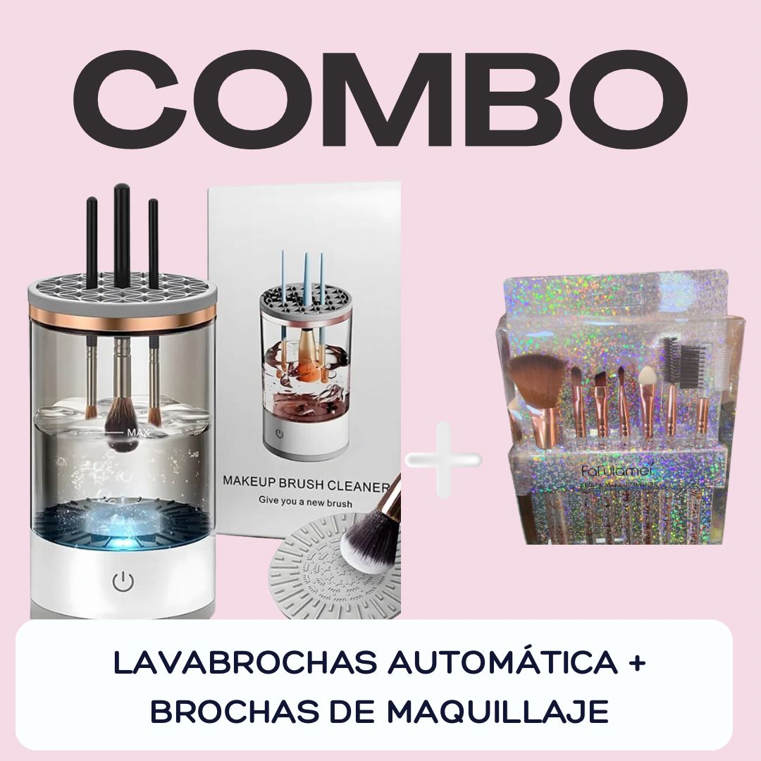 Combo lava brochas Auto.+ kit brochas