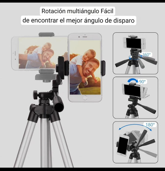 TRIPODE DE CELULAR Y CAMARA EXTENSIBLE