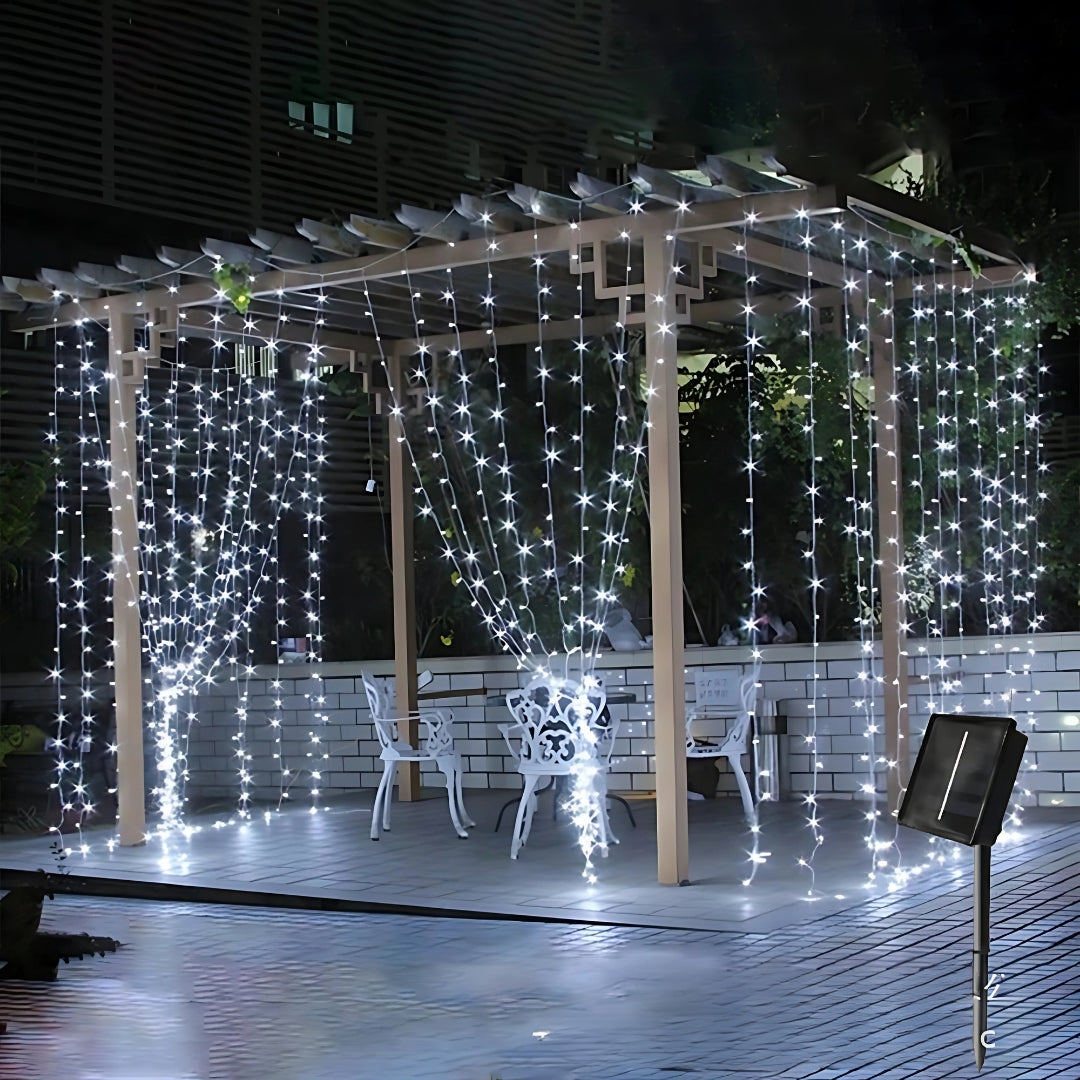 Paquete de 200 Luces navideñas con panel solar ™