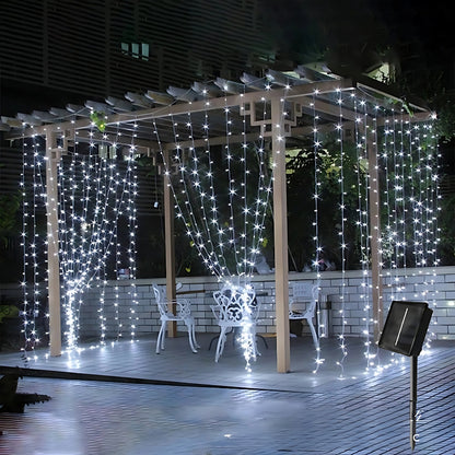 Paquete de 200 Luces navideñas con panel solar ™