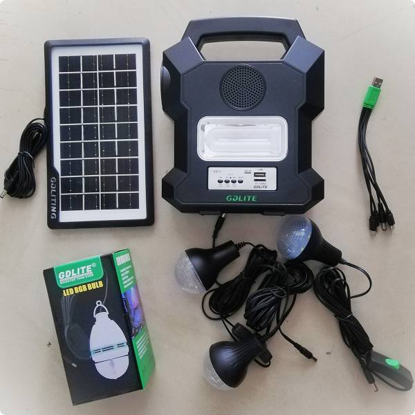 LAMPARA SOLAR LED KIT PORTATIL CAMPING