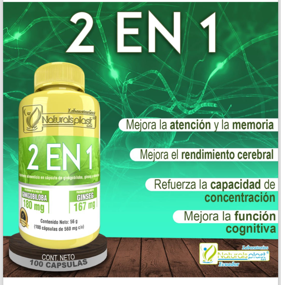 2 EN 1 x 100 CAPSULAS