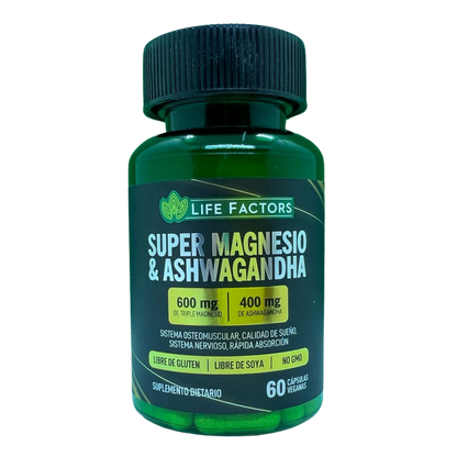 Super Magnesio & Ashwagandha™: Calma tu mente y fortalece tus músculos