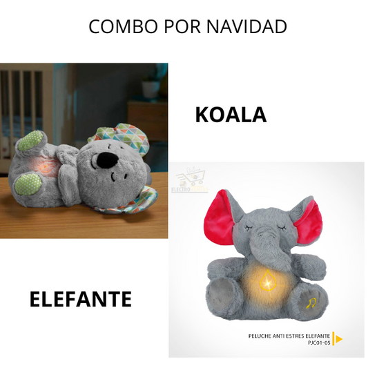 Combo - Peluche Koala Y Elefante ™