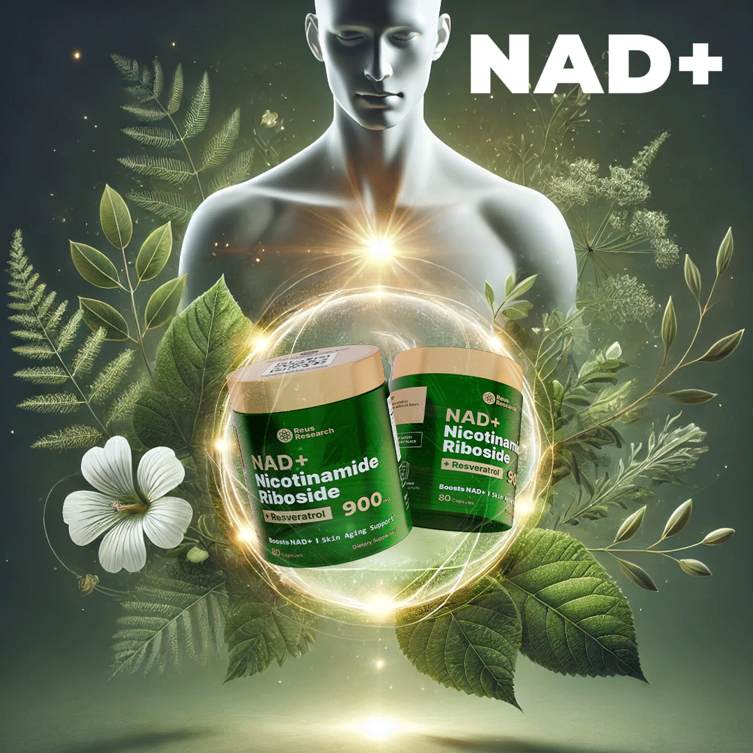 NAD+Nicotinamide Riboside+Resveratrol™ 900 mg, 80 cápsulas: "Energía renovada, vida activa."