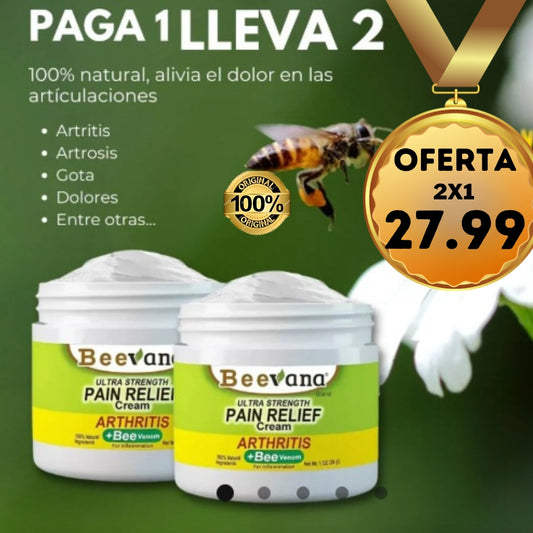 Beevana crema Dolores y Articulaciones PAGA 1  LLEVA 2™