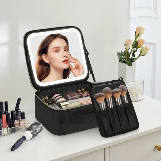 Glamora™. Cosmetiquera Led
