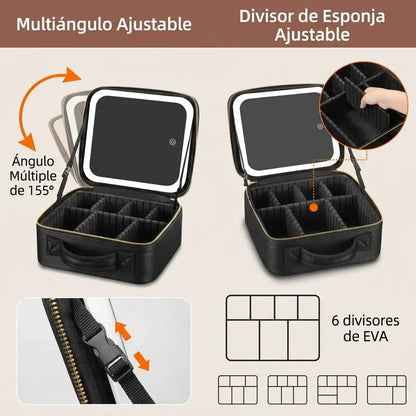 Glamora™. Cosmetiquera Led