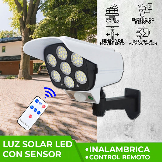 LAMPARA SOLAR TIPO CAMARA CON SENSOR