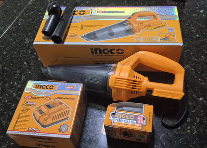 Aspiradora  Portátil  para vehículo - INGCO ORIGINAL  con Batería y cargador incluido