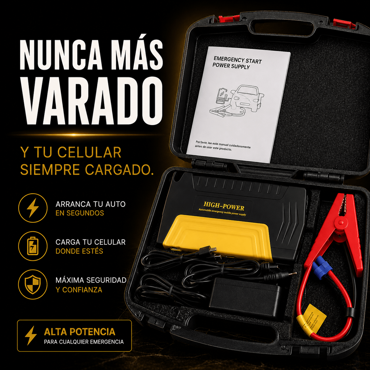 HIGH POWER™.  Arrancador y Powerbank