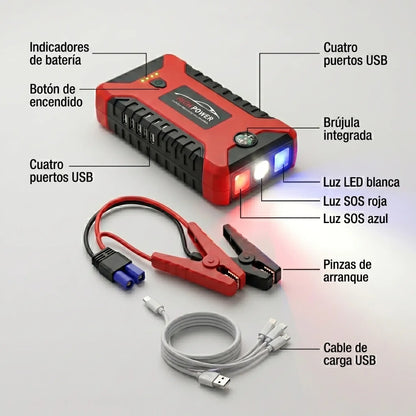 HIGH POWER™  Arrancador Vehicular y Powerbank