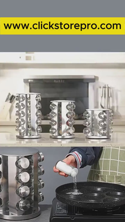 Organizador  giratorio de Condimentos 16 Piezas™