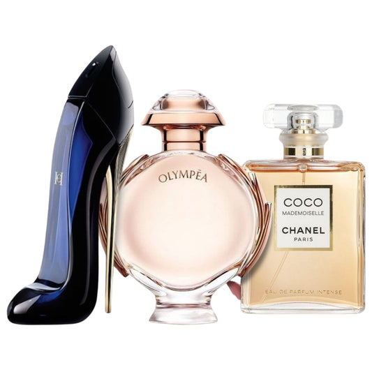 Pack Perfume Mujer -Coco Chanel + Olympea +Good Girl™