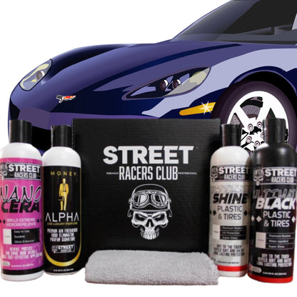Kit de Autos x 4 (Cera+ Restaurador + Abrillantador + Perfume + Microfibra)™